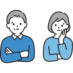 Worried Men And Women 40 50s SVG Icon